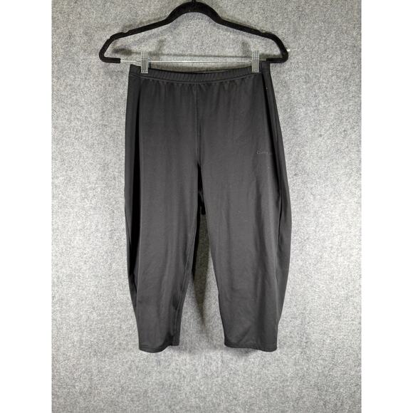 Outdoor‎ Voices Legging Women Large Black Cropped Stretch Gym Workout Active - Picture 1 of 7